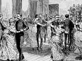 Image of dance with officers and ladies