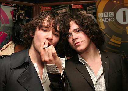 Backstage at the NME Awards