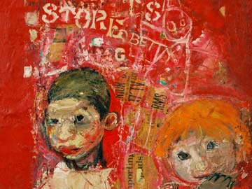 Brian and Pat Samson by Joan Eardley © With kind permission of the Eardley Estate