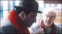 ژان لوک گدار در نمايی از فيلم موسيقی ما