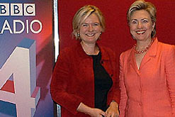 Hillary Clinton with Martha Kearney