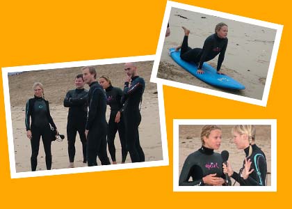Jo Whiley Team Go Surfing