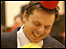 Musician laughing