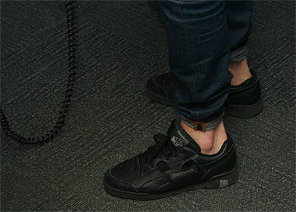 Mr T rocks no socks for winter 2007. It's big out there!