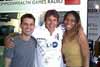 Chris and Jessie with John Inverdale