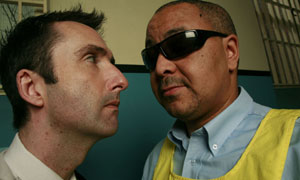 Picture shows (L-R): Darren Tighe and Vincent Davies in The Visit
