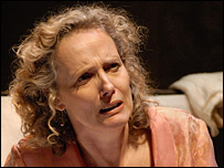 Distraught woman