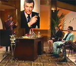 In the Roger Moore room with Alan and guests