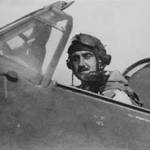 Kit (Alan John Herbert) Kitley fighter pilot 136 Squadron The Woodpeckers in his Hurricane 'The Pride of Hampton Wick.'  India 1943.