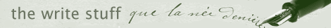 The Write stuff banner