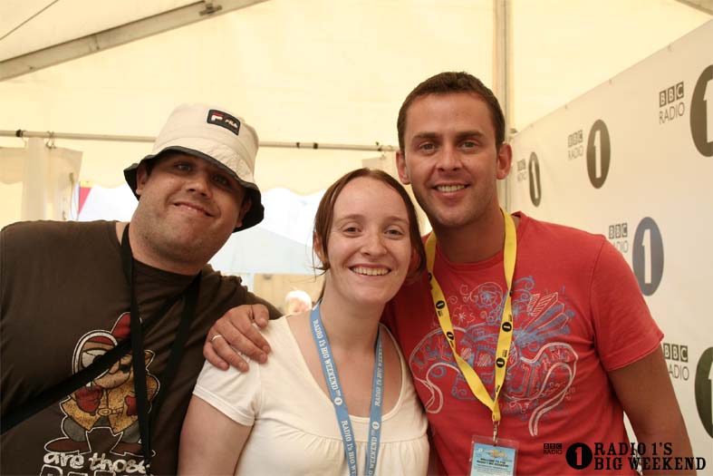 Scott Mills in the signing tent