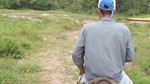 Bruce enjoys being back on a horse as he treks to another farm