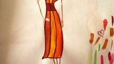 Warm colour dress... Warm colour dress...