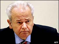 O ex-presidente iugoslavo Slobodan Milosevic