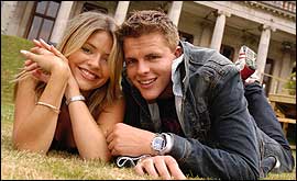 Pic: Jake and Holly at the Fame Academy