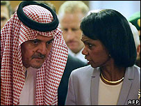 Ngoại trưởng Ảrập Saudi và Ngoại trưởng Mỹ Condoleezza Rice
