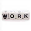 word work written on dice