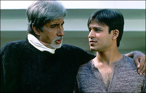 Amitabh Bachchan and Vivek Oberoi