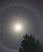 Picture: The moon glowing in the sky