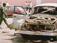 Luanda bombed out car