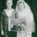 Ivy and John on their wedding day Ivy and John on their wedding day