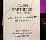 The tombstone of the other Alan Partridge
