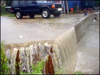 Flood water