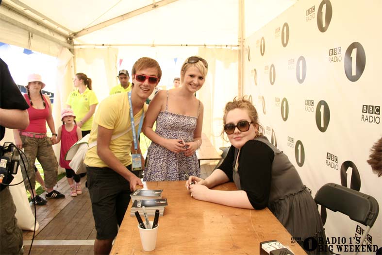 Signing sessions with Adele
