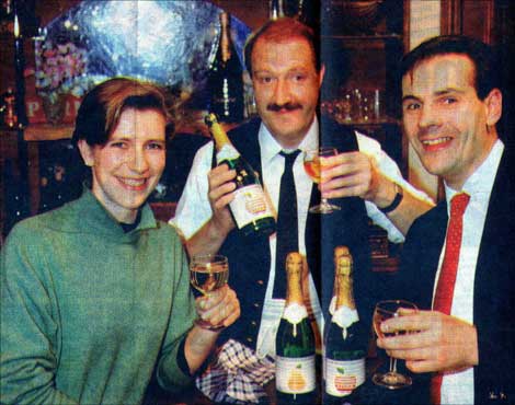Liz Mackean, Gordon Kaye and Jeff Roberts at the official launch of BBC Hereford and Worcester.