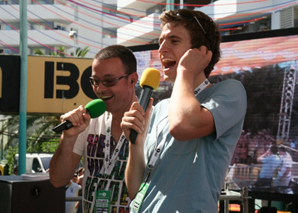 Greg James, Judge Jules and Dave Pearce spend the day at BCM in Magaluf