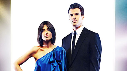 Claudia Winkleman and Steve Jones