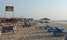 The beach at Calangute