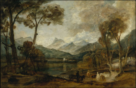 View Near Keswick, Cumberland by Peter de Wint