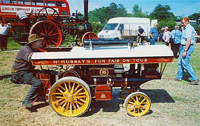 A miniature Showman's Engine, as beautiful in detail as the real thing