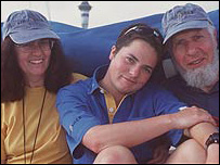 Ellen with her parents