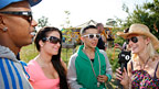Jo takes N-Dubz off into the healing fields of Glastonbury