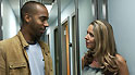 Vince (Kevin Harvey) and Roz (Claire Sweeney)