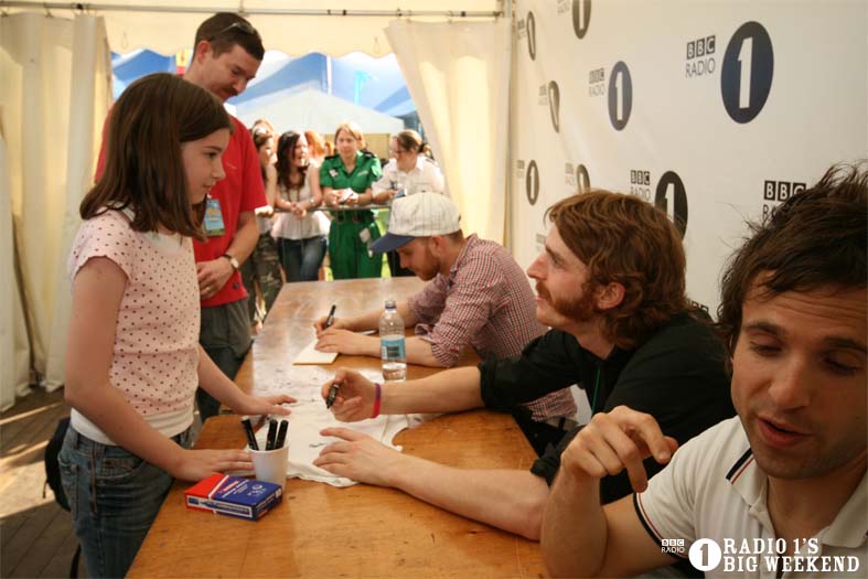 Signing sessions with The Hoosiers