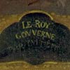 Detail showing the inscription 'le roy gouverne par lui même'