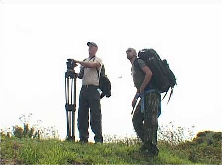 Mike and Richard on Steep Holm