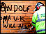 Cleaning graffiti off a wall