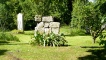 The eerie graveyard in the garden