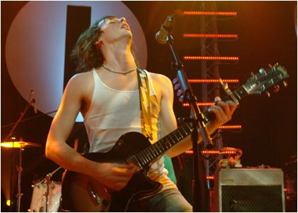 Razorlight on stage at the R1 / TOTP Christmas Party