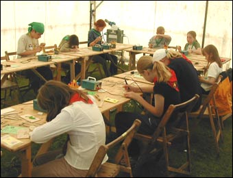 Pyrography.
