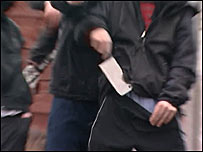Teenager with knife