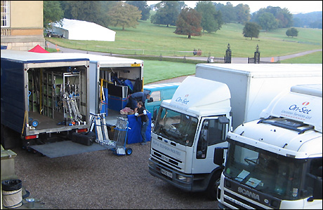 Filming 'The Duchess' at Kedleston Hall
