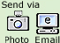 Camera and computer.
