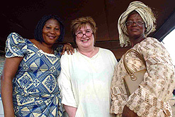 Jenni meets sex workers at the Women's Awareness Centre in Accra
