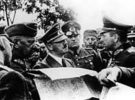 Hitler with  his generals Keitel and Reichenau in 1939