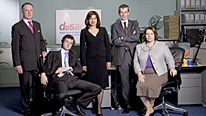 James Smith plays Glenn, Chris Addison plays Ollie, Rebecca Front plays Nicola, Peter Capaldi plays Malcolm and Joanna Scanlan plays Terri